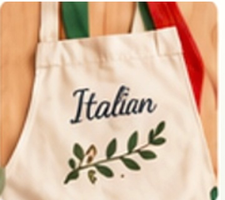 Italian personalised apron