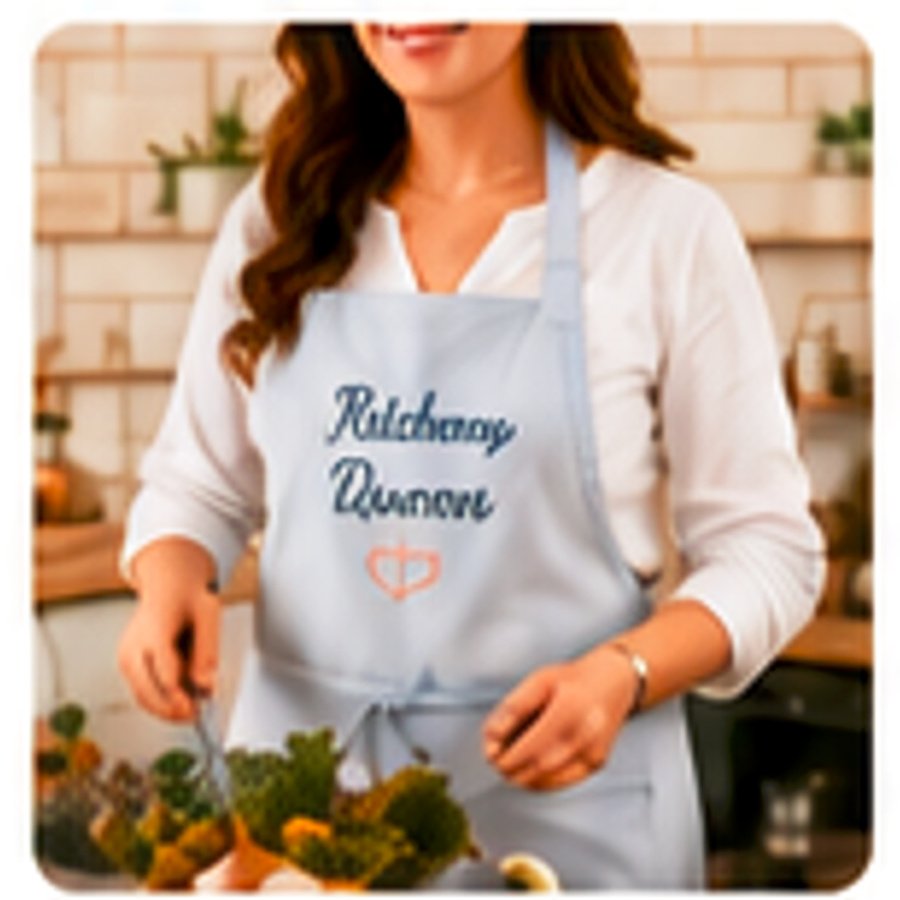 Personalised apron for home cooks